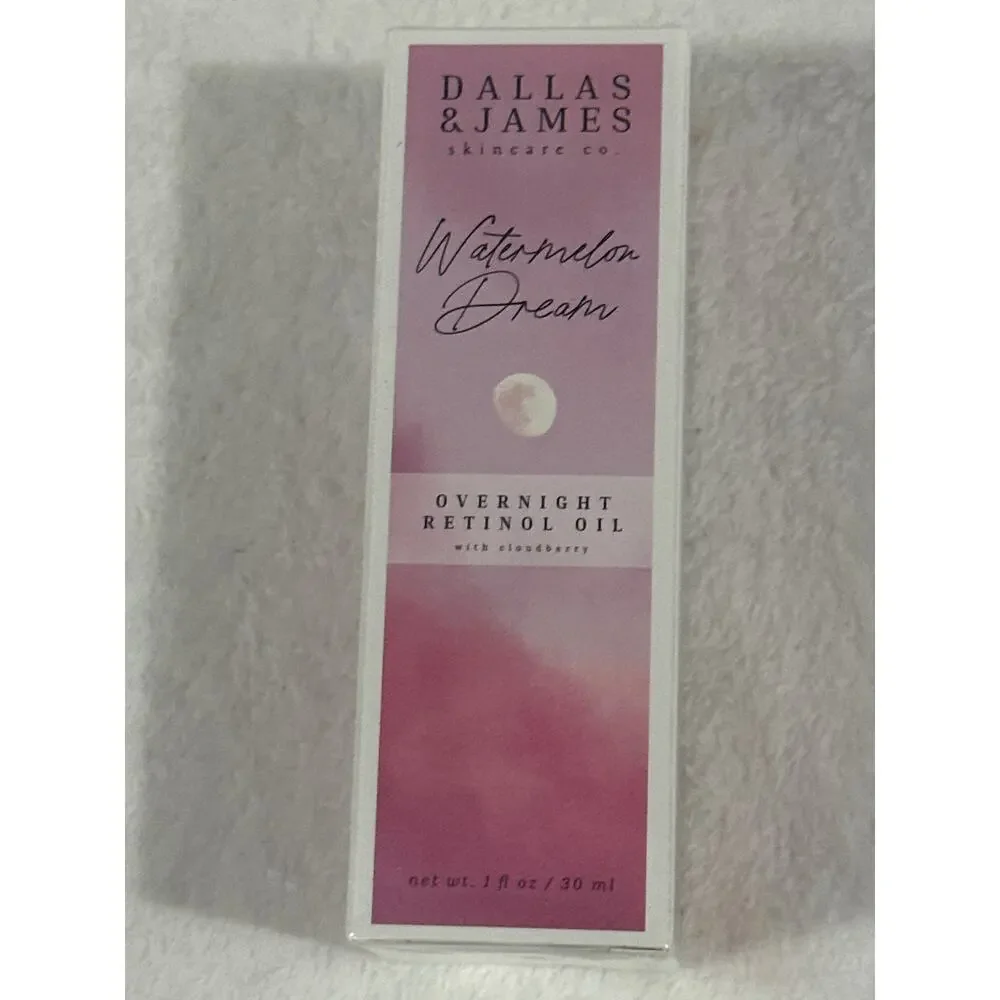 Dallas & James Skincare Co. Watermelon Dream Overnight Retinol Oil 1 fl oz NIB
